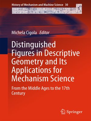 cover image of Distinguished Figures in Descriptive Geometry and Its Applications for Mechanism Science